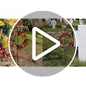 2 Pack Black Wreath Stakes 36-Inch Cemetery Wreath Stand with Cross - Adjustable Height