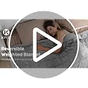 15lbs Weighted Blanket for Adults, 60x80 Queen Size Reversible Minky Dot