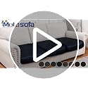 Stretch Spandex Sofa Cushion Covers - Machine Washable, Chocolate