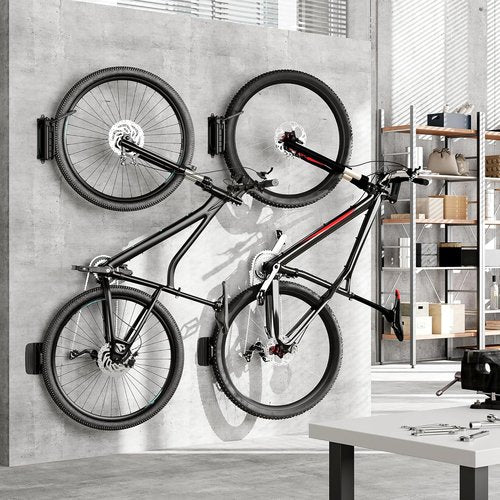 monTEK Swivel Bike Wall Mount - Space-Saving Vertical Bike Rack for Garage | Holds 66 lbs, Easy Install