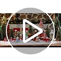Geyoga Mini Santa Hat and Scarf Set for DIY Holiday Decorations Snowflake Pattern (8 Pieces, Red, Green, White, Pink)