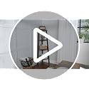 4-Tier Industrial Corner Shelf, Rustic Brown Wood and Metal Ladder Bookshelf