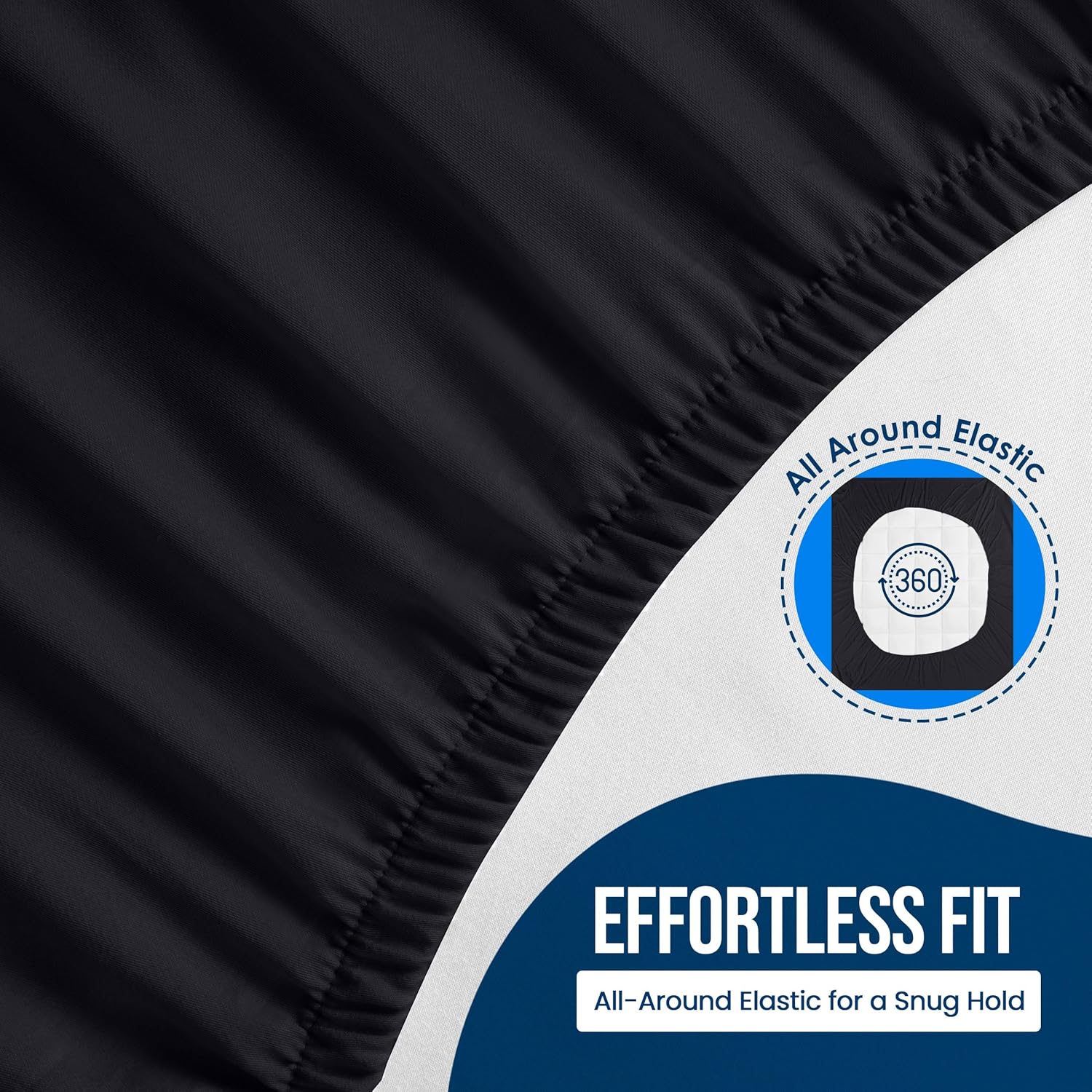 Utopia Bedding Waterproof Mattress Protector - Premium Terry Cover, Breathable Fitted Style, Twin XL Size | Black