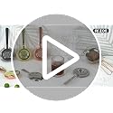 AIZOE Gold Cocktail Strainer Set - 3 Pcs Bar Tools for Drinks & Bartending