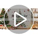 Decalmile Christmas Tree Santa Claus Wall Decals - Holiday Xmas Stickers for Home Decor