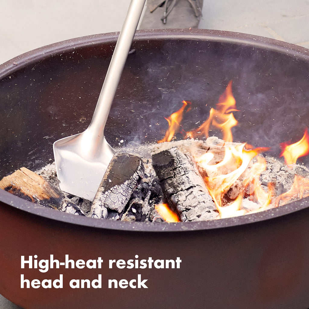 OXO Good Grips Grate Lifter Coal Rake, 2Coal Shovel & Rake, Stainless Steel (Pack of 2)