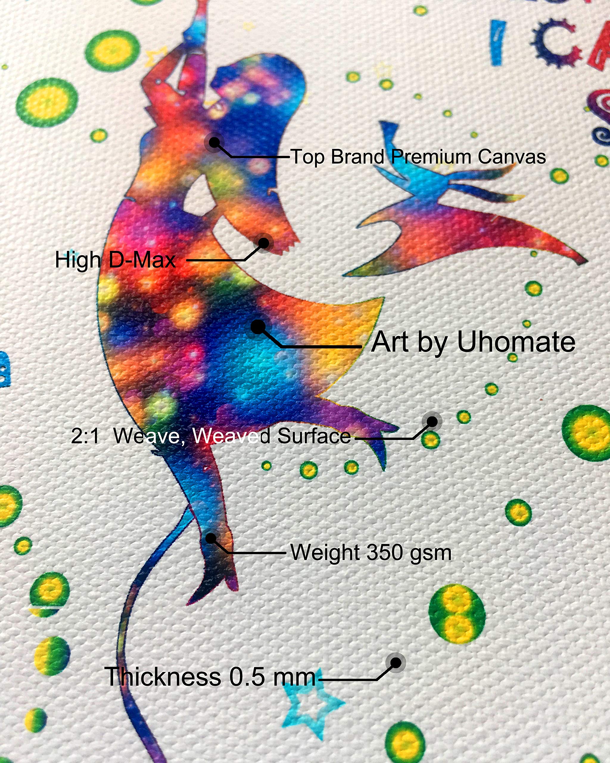 Uhomate 4 pcs Set Jack Sally Nightmare Before Christmas Abstract Art Home Canvas Wall Art Inspirational Quotes Wall Decor for Living Room for Bedroom M032 (13X19)