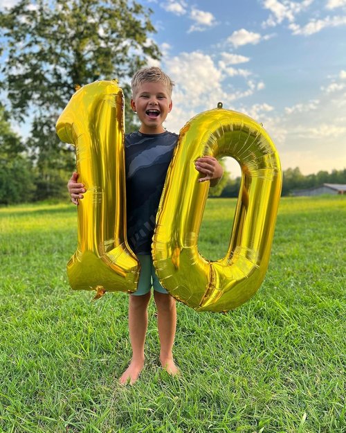 Gold Number 11 Balloon - 40 Inch Giant Foil Decoration for 11th Birthday Party Supplies
