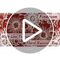 2x8 Floral Hallway Runner Rug, Non-Slip Washable Boho Kitchen Carpet