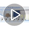 No-Drill Adhesive Curtain Rod Holders (6 Pack) - Fits 0.5" to 1.2" Rods
