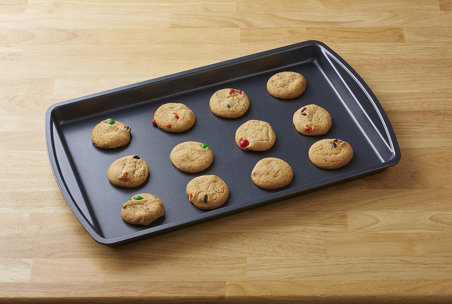 Nifty Baking Sheets Set - Non-Stick Coated Steel, Dishwasher & Oven Safe, Includes 3 Sizes