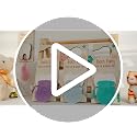 Wooden Tooth Fairy Door Hanger Set with Drawstring Pouch & Glass Jar