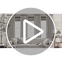 100% Blackout Linen Blend Curtains 84 Inch Length - Set of 2 Panels