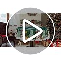 YOSTEV Xmas Tc 13 60" Round Green Christmas Tablecloth with Snowman Snowflakes – Spillproof Fabric