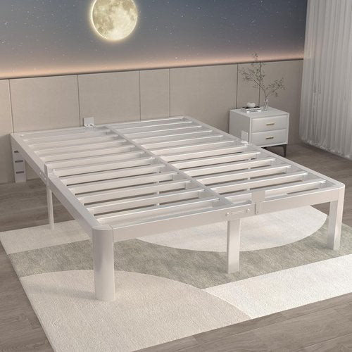 ITIMIDI Queen Bed Frame - 12 Inch Metal Platform Design | Heavy Duty, No Box Spring Needed, Easy Assembly