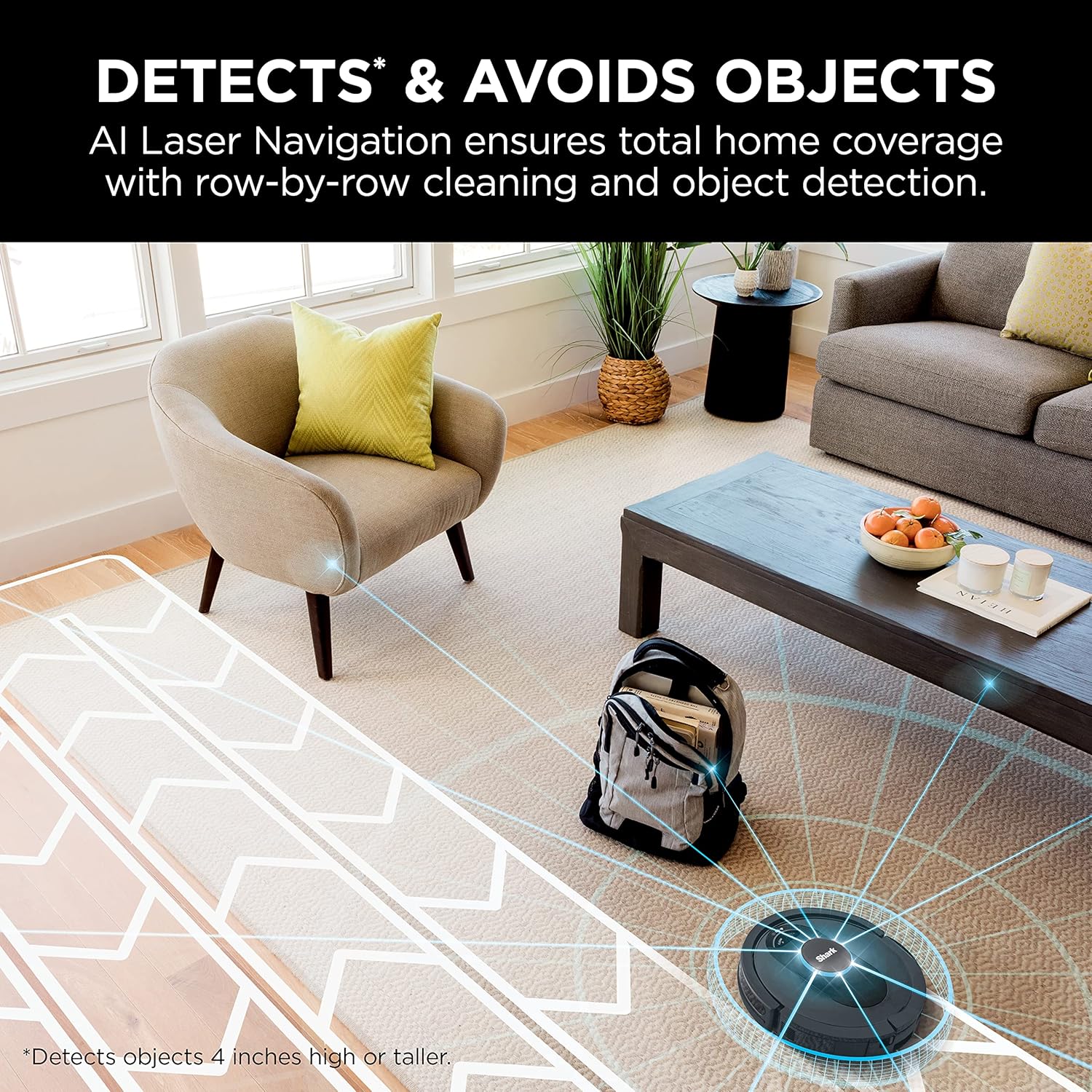 Shark R-AV2501S AI Robot Vacuum - HEPA Self-Empty Base, Bagless, 30-Day Capacity, Black | Certified Refurbished