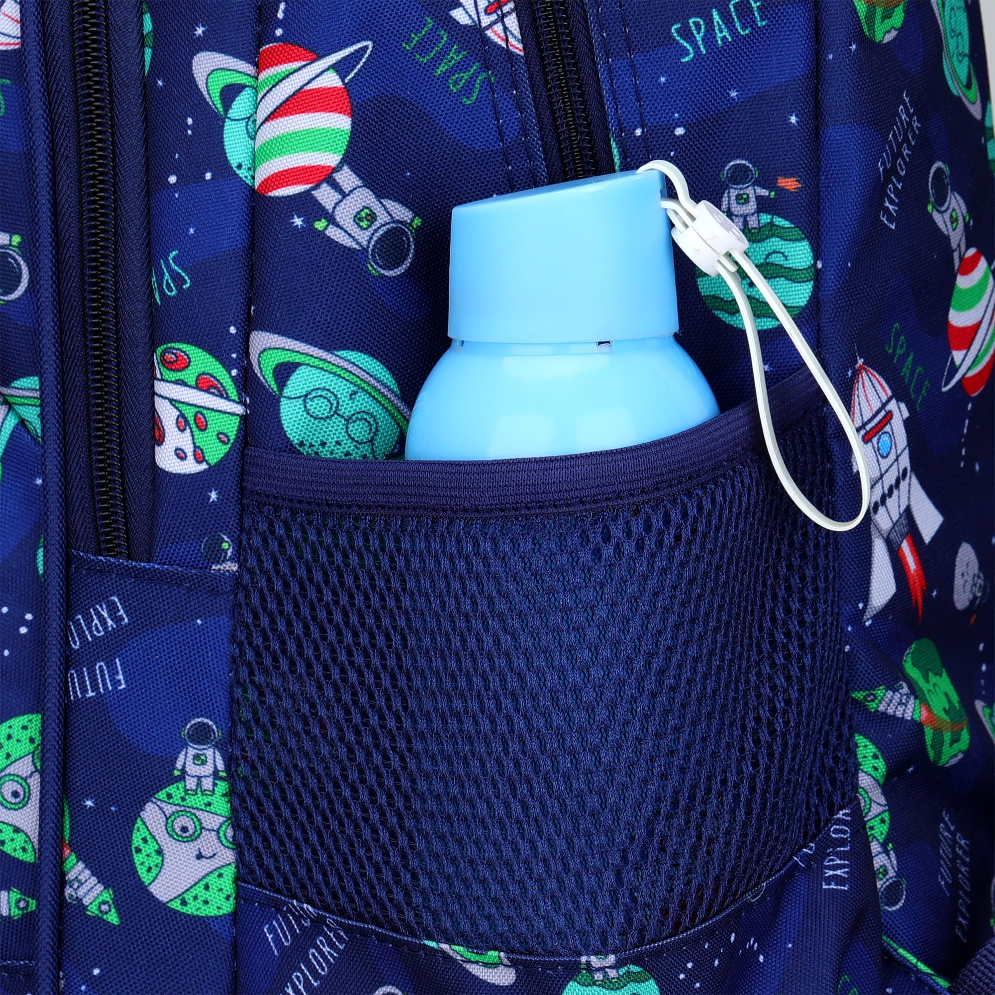 MYGOO Girls Backpack | Campus Collection | Butterfly Aqua Design for Primary School | 17 inch Height