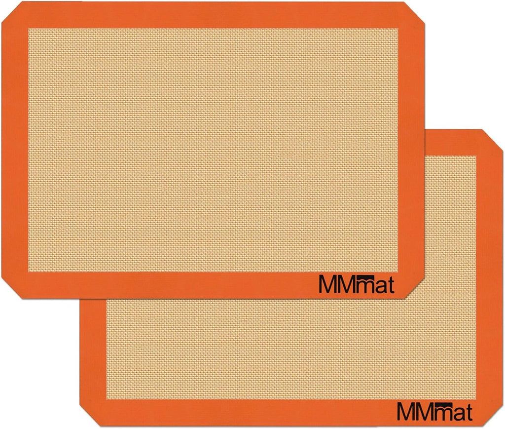 Skiennix Silicone Baking Mat - Non-Stick & Non-Slip Reusable Oven Liner | Set of 2 Half Sheet Mats