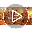 2-Pack Lighted Fall Maple Leaf Garland - 20ft 60 LED Battery String Lights