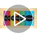 Crayon Print Velvet Curtains for Classroom & Kids Room - 6 Piece Set