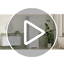 Tall 63.2" Bathroom Storage Cabinet with 6 Doors & Adjustable Shelves