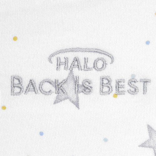 HALO 100% Cotton Sleepsack Swaddle - 3-Way Adjustable Wearable Blanket, Stardust, Newborn (0-3 Months)