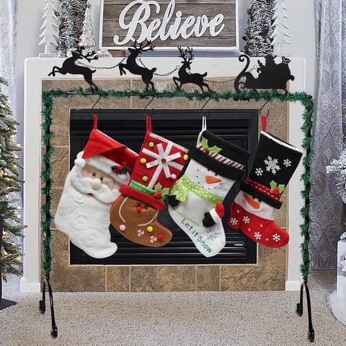 FORUP Christmas Stocking Holder Stand - Elk Design for Secure Holiday Decor | Festive Home Accent