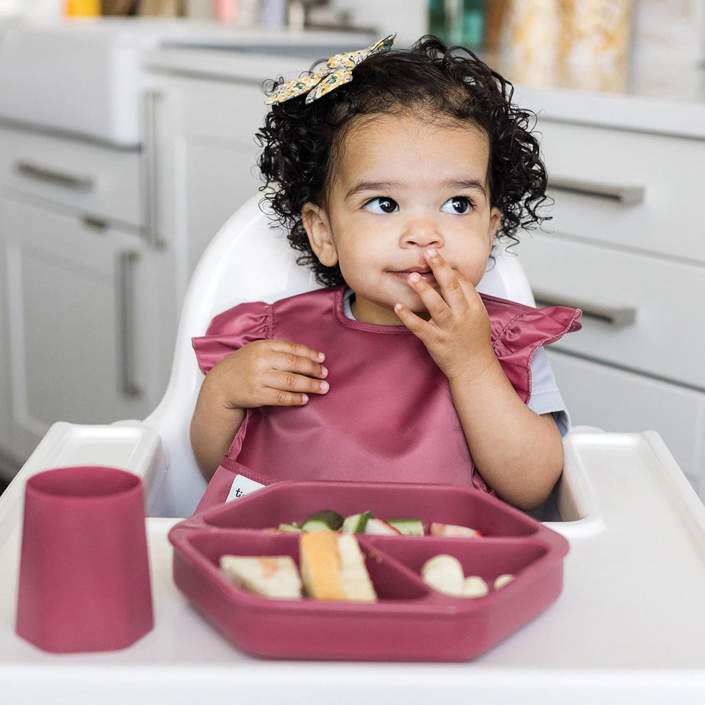 Tiny Twinkle Baby Bibs - Mess-Proof, Waterproof Toddler Feeding Bibs with Catch-All Pocket | 3 Pack Unicorn Design