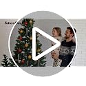 FUTUREPLUSX 24 pcs Clear Acrylic Icicle Ornaments, Twisted Crystal Look, Ready to Hang