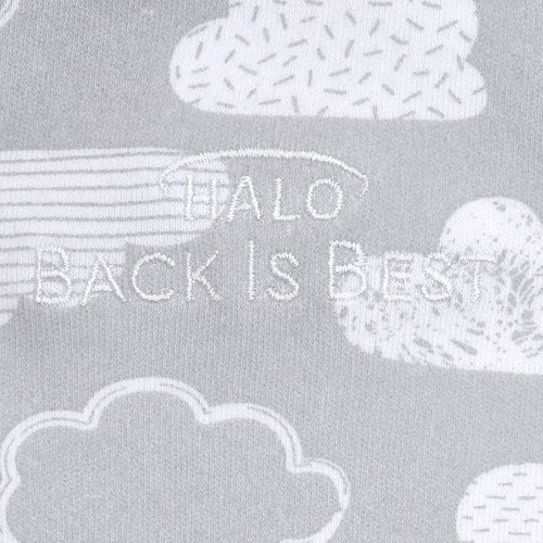 HALO Sleepsack Swaddle - 100% Cotton 3-Way Adjustable Wearable Blanket | TOG 1.5, Clouds, Newborn 0-3 Months