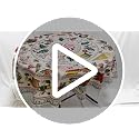 Ecixzyo Christmas Tree Round Tablecloth 60 Inch Polyester Washable Home Decor