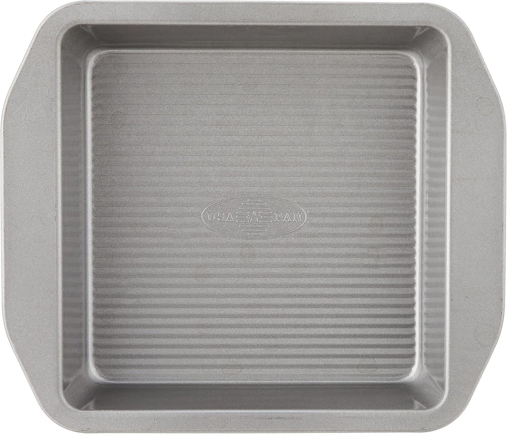 USA Pan 8-Inch Square Cake and Brownie Pan - Aluminized Steel Bakeware Classic
