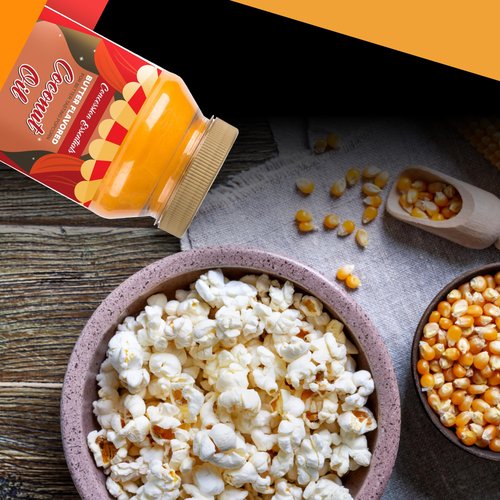 Concession Essentials Movie Night Pack - 1ct of Each Item-32oz Buttery Coconut Oil and 32oz Popcorn Salt for Better Tasting Popcorn-2ct