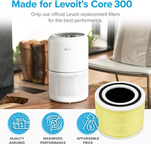 LEVOIT Air Purifier Bundle - Ideal for Home Allergies & Pet Owners | Includes Replacement Filter