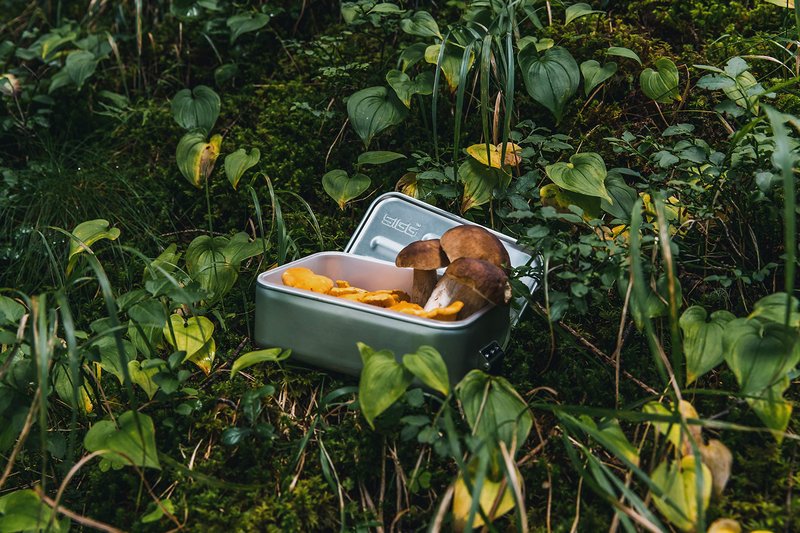 SIGG - Metal Lunch Box Plus - Food Container with Compartments - Swiss Design - Dishwasher Safe - Ultra Light - S/L