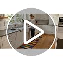 Anti-Fatigue Kitchen Mat Set, Cushioned Waterproof Floor Rugs - 2 Piece