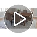 Velvet Dining Chair Covers - Stretch Slipcovers for Parson Chairs, Set of 6, Ivory