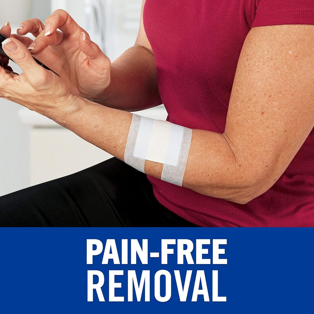 Nexcare Pain-Free Tape - Gentle Adhesive for Sensitive Skin | Easy Tear, 1 Roll