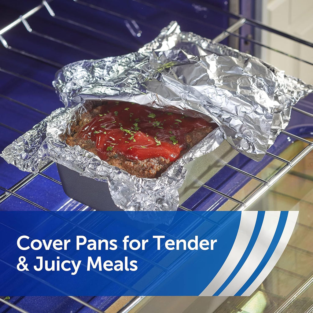 Reynolds Wrap Aluminum Foil Roll - Everyday Strength, Freezer & Grill Safe, 12 Inches Wide | 100 Sq. Ft.