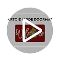 Artoid Mode Red Xmas Tree Welcome Doormat 17x29 Inch, Non-Slip Low-Profile Indoor Outdoor