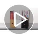 24 Pack White Cardboard Magazine File Holders for Desk and Shelves