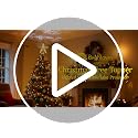 Christmas Star Tree Topper with LED Snowflake Projector Light, 10-Inch