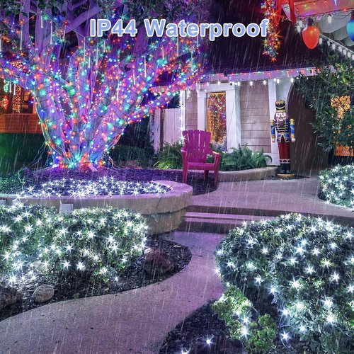 JMEXSUSS 360 LED Net Christmas Lights - Waterproof Connectable 12ft x 5ft Mesh Light with Remote & 8 Modes