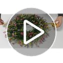22-Inch Artificial Floral Wreath for Front Door - Colorful Spring Farmhouse