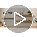 Rustic Live Edge Floating Shelves - Solid Elm Wood Wall Shelves (24 Inch, Set of 2)