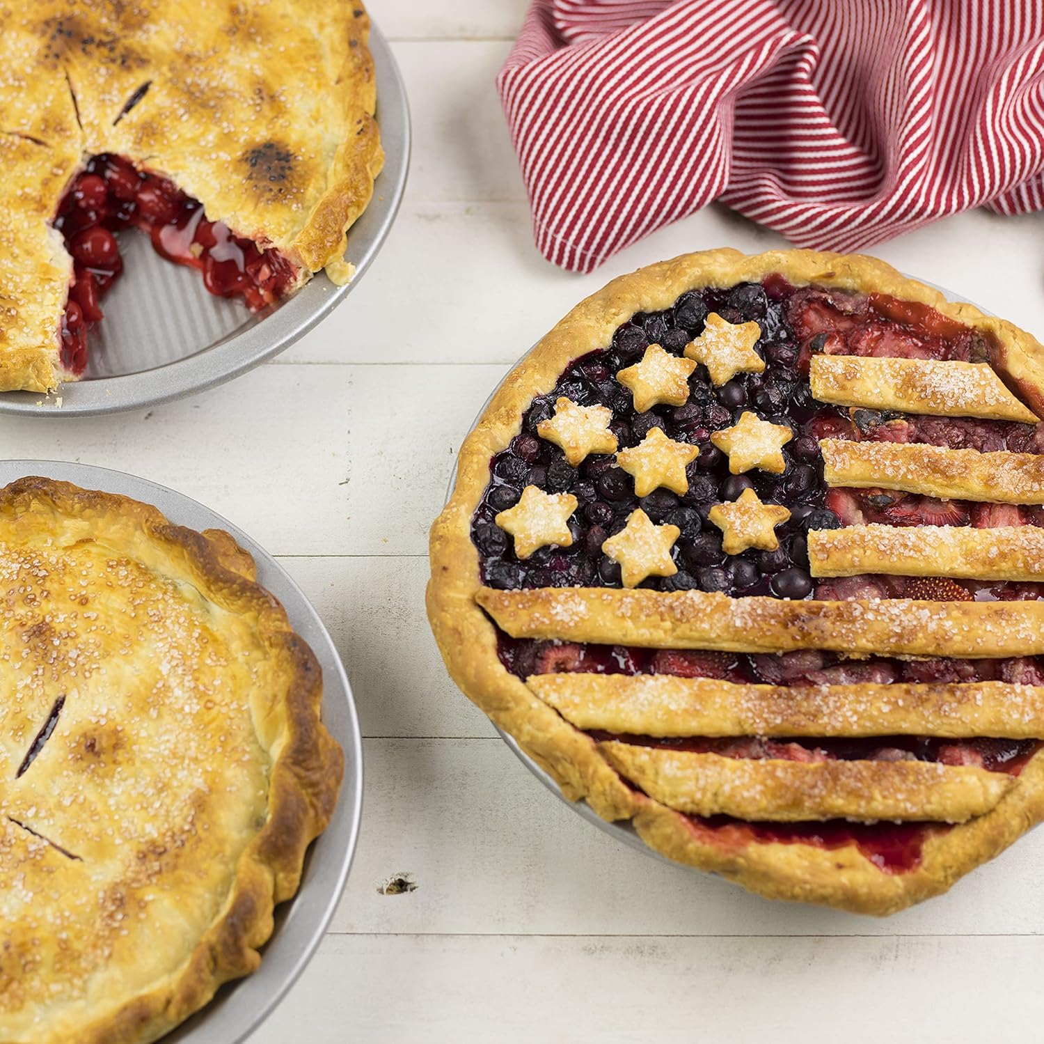 USA Pan Bakeware 9-Inch Aluminized Steel Pie Pan - Durable & Non-Stick Design