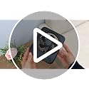 Portable Desk Fan 4000mAh Rechargeable Small Table Fan Quiet 4-Speed Black