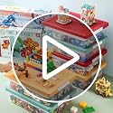 Stackable Toy Storage Organizer Box with Building Plate Lid and Removable Tray