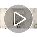 24x36 Inch Brushed Gold Bathroom Mirror, Rectangular Wall Mounted Vanity Mirror