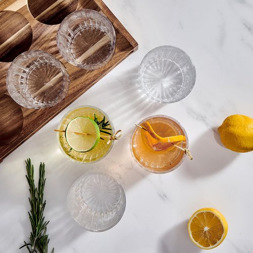 Mikasa Glenwood Double Old Fashioned Whiskey Bar Caddy Set, 7 Piece